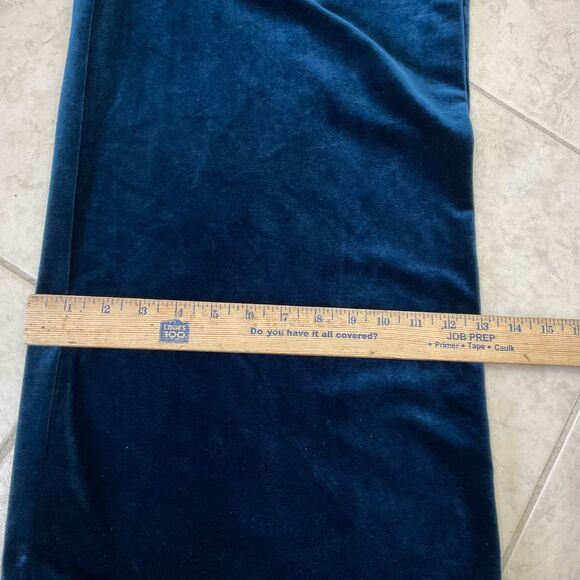 Anthropologie Greylin Luna Velvet Jumpsuit Blue Velour Women Size M Holiday - Picture 9 of 13